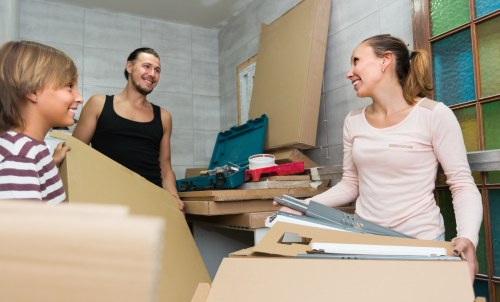 Professional packing service team preparing boxes in Haringey