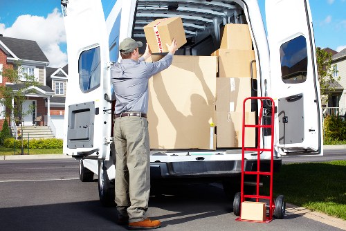 Satisfied client using reliable packing and unpacking services